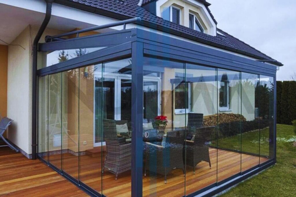 Giyotin Camlı Pergola Sistemleri